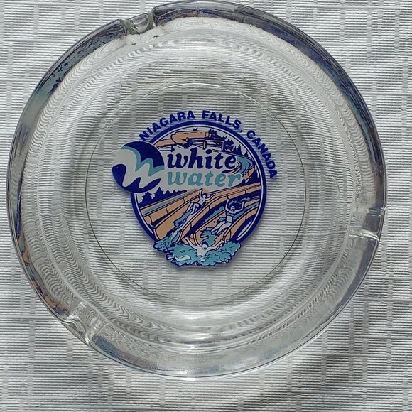 Niagara Falls Canada White Water Theme Park Ashtray - Picture 1 of 3